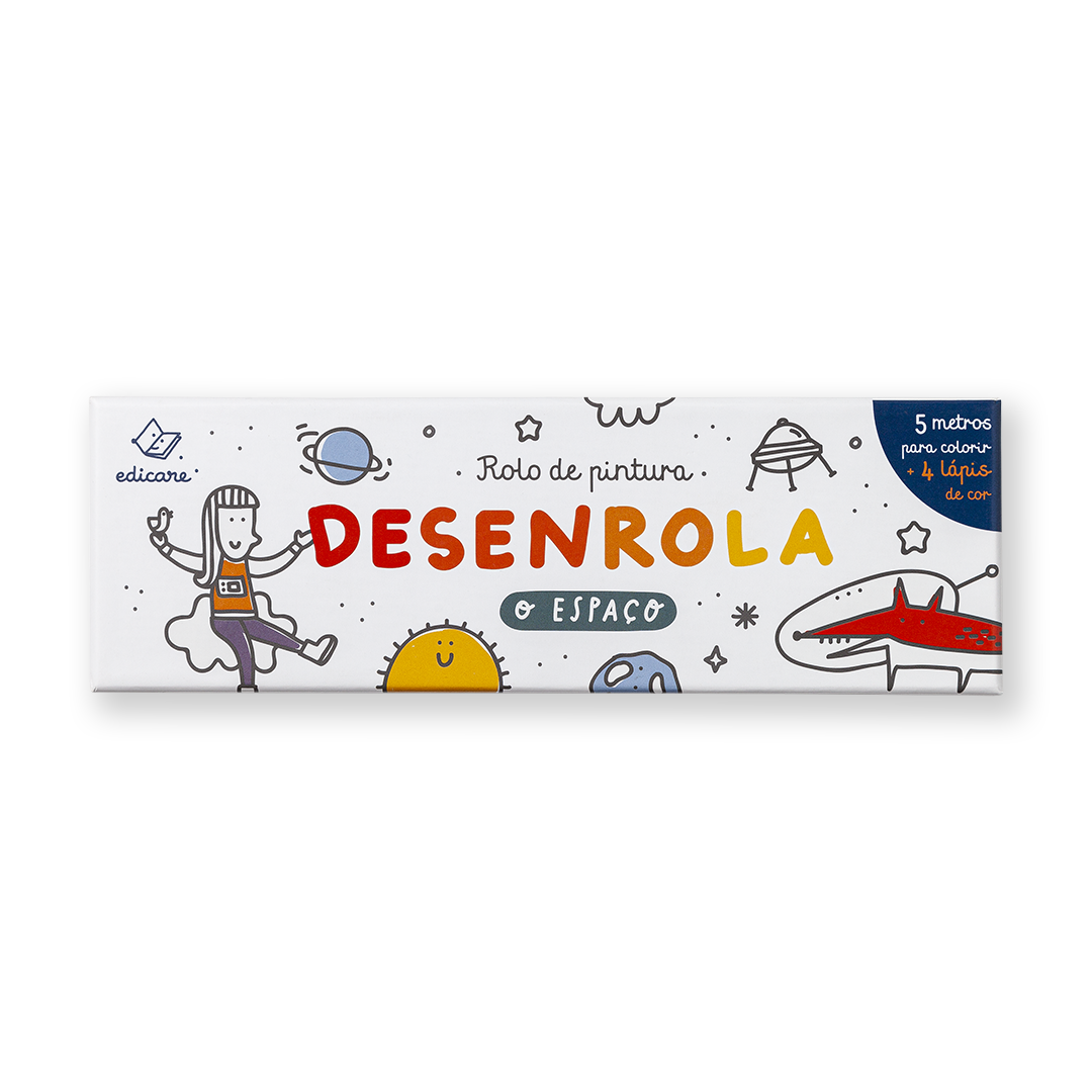 Desenrola o Espaço - Rolo de colorir - 5M +3 anos - OFERTA DE 4 LÁPIS
