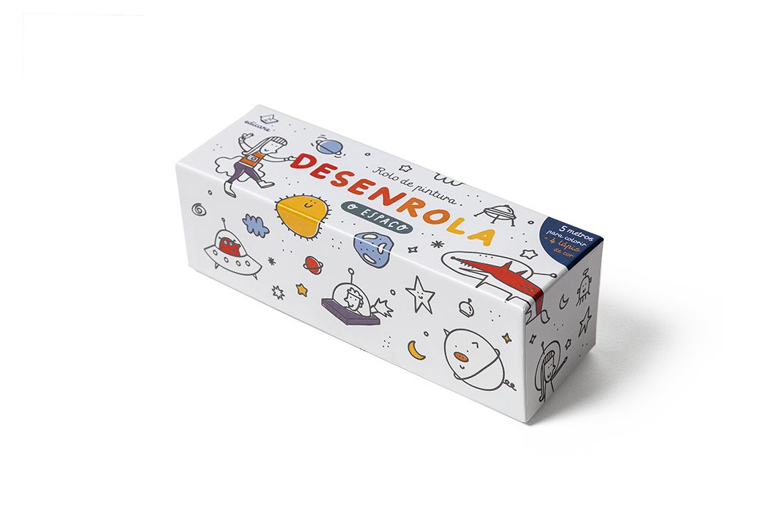 Desenrola o Espaço - Rolo de colorir - 5M +3 anos - OFERTA DE 4 LÁPIS