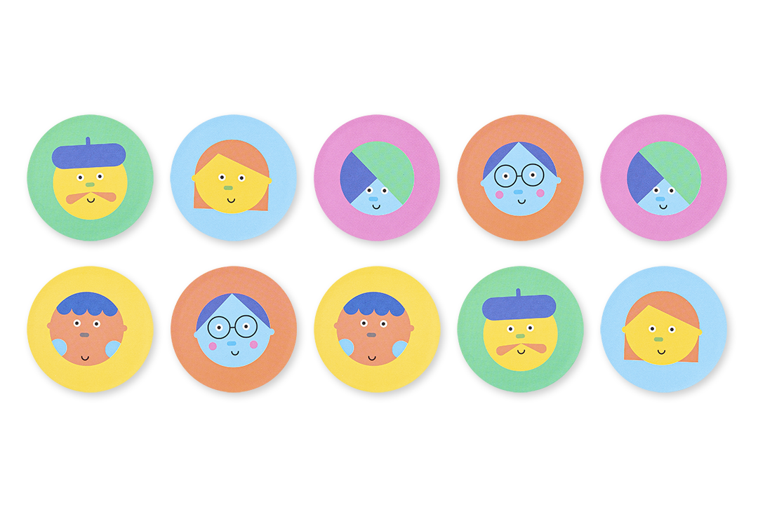 MEMO FACES - Jogo de Memória +3 Anos