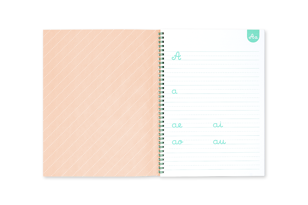 Caderno de caligrafia - + 5 anos