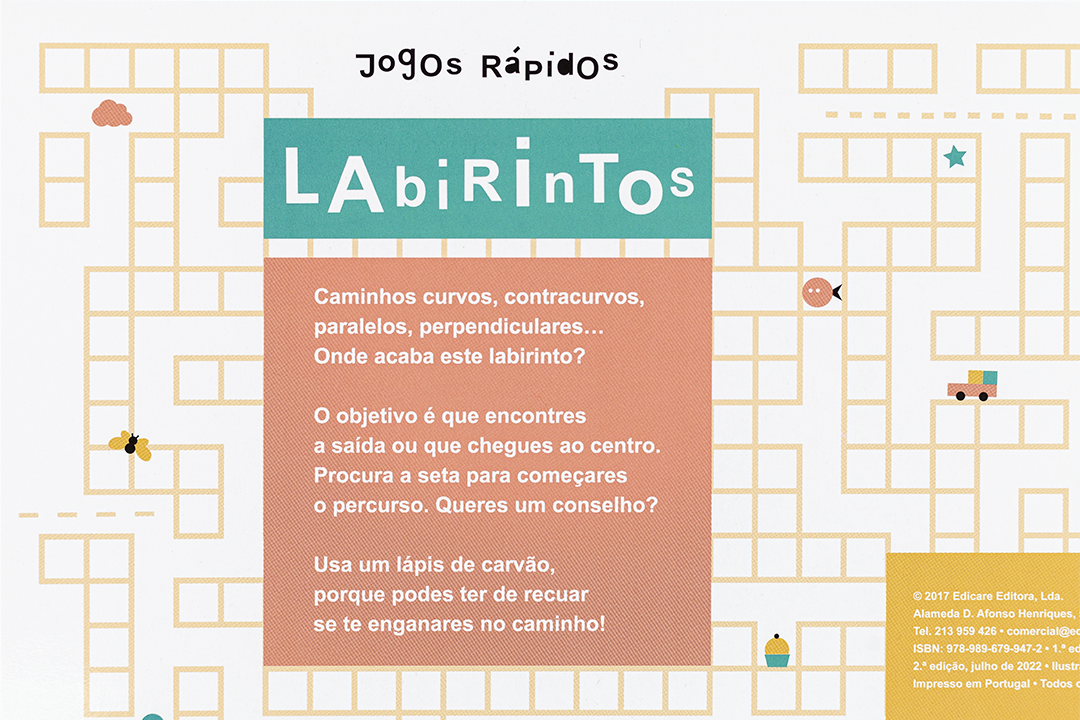 Jogos rápidos -Labirintos + 7 anos