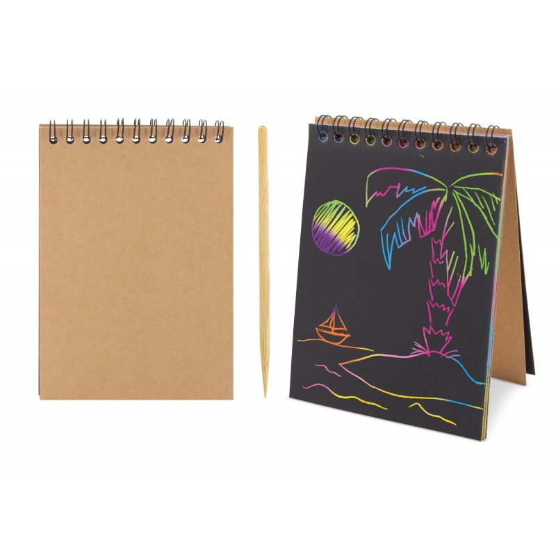 Caderno de 8 folhas - Riscas e aparecem as cores