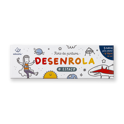 Desenrola o Espaço - Rolo de colorir - 5M  +3 anos - OFERTA DE 4 LÁPIS
