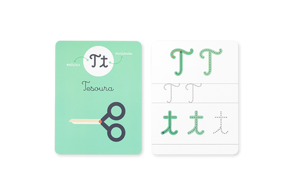 Escreve e Apaga Letras - + 5 anos (OFERTA: caneta com apagador incorporado)
