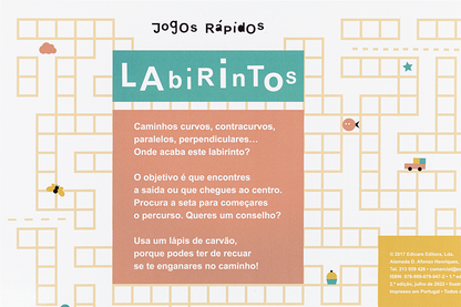 Jogos rápidos -Labirintos + 7 anos